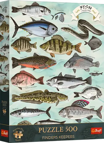 Trefl Puzzle Premium PLUS Finders Keepers: Ryby / 500 dielikov / 34 x 48 cm