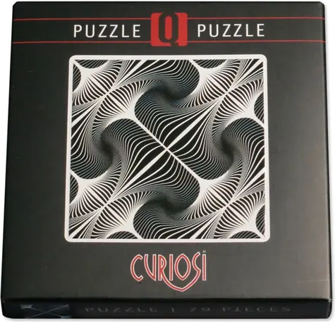 CURIOSI Štvorcové puzzle Q Shimmer: Ilúzia I / 79 dielikov / 12,5 × 12,5 cm