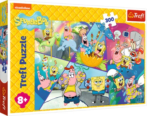 Trefl Puzzle SpongeBob v Bikini Bottom / 300 dielikov / 60 x 40 cm / od 8 rokov