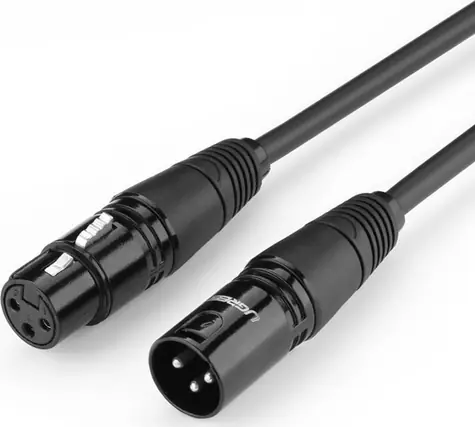 Ugreen 20712B čierna / Kábel XLR - XLR / 5 m