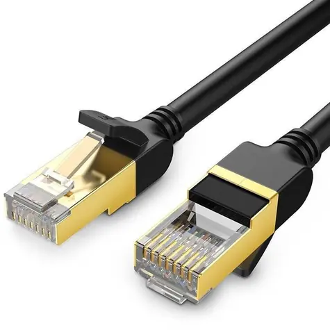 Ugreen NW107 čierna / Sieťový kábel / Cat.7 STP / RJ45 / 5 m