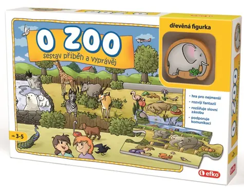 EFKO Rozprávacie puzzle O zoo / 9 dielikov / od 3 rokov