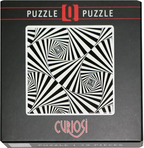 CURIOSI Štvorcové puzzle Q Shimmer: Ilúzia V / 79 dielikov / 12,5 × 12,5 cm