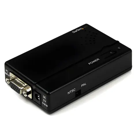StarTech prevodník VGA na Composite alebo S-Video čierna / Prevodník / dĺžka kábla 0,91 m