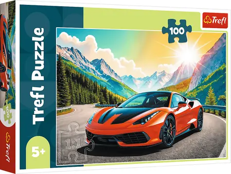 Trefl Puzzle Závod s časom / 100 dielikov / 41 x 27,5 cm / vek 5+