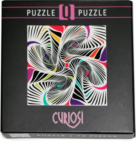 CURIOSI Štvorcové puzzle Q Shake: Vzor II / 72 dielikov / 12,5 × 12,5 cm