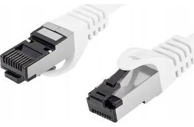 Lanberg CAT8.1 S/FTP 0,5m biela / Patch kábel / LSZH / CU / 2000 MHz / RJ-45 / Fluke Passed