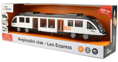 MADE Vlak Regio Leo Express / Zotrvačník / Svetlo a zvuk / České hlásenie / od 3 rokov