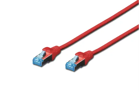 Digitus / Patch kábel / Cat5E / SF/UTP / červený / 2 m