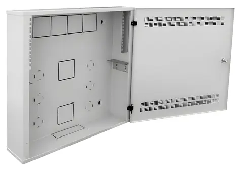 DATACOM 4U+2U 150mm LUX sivá / 19" rozvádzač / nástenný / 6U / hĺbka 150 mm / šírka 550 mm