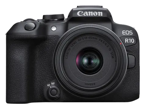 Canon EOS R10 čierna + RF-S 18-45mm F4.5-6.3 IS STM / Fotoaparát / CMOS APS-C / 4K video / Wi-Fi / Bluetooth