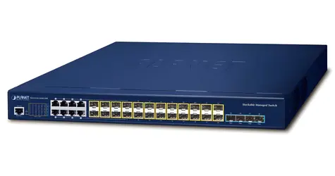 Planet SGS-6310-16S8C4XR / Switch / L3 / 8x 1Gb / 24x 1Gb SFP / 4X 10Gb SFP+ / VSF/Cluster