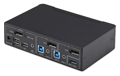 StarTech 2-portový DisplayPort / KVM prepínač / 4K 60Hz / USB 3.0 / EDID Management