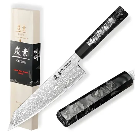 Dellinger Carbon Fiber Octagon / Nôž Chef/Kiritsuke / 215 mm