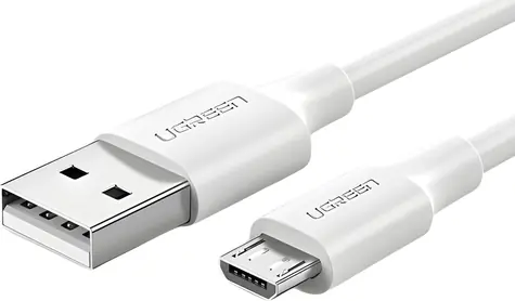 Ugreen 60141 biela / Kábel / USB-A - Micro USB / 1 m
