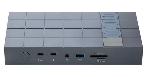 Peladn G2E šedá / Dokovacia stanica / Thunderbolt 5 / 120 Gb/s / 13 portov / M.2 NVMe / PD 140W / 2,5G LAN
