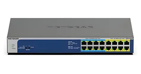 Netgear GS516UP / Switch / 16x GE / PoE++ Ultra60 / rozpočet PoE 380 W / neriadený