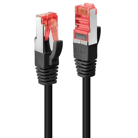 Lindy Cat6 S/FTP čierna / Patch kábel / RJ-45 / 5 m / 250 MHz