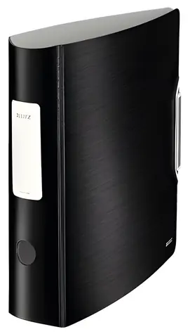 Leitz 180° Active STYLE 75 mm saténovo čierna / Pákový zakladač / A4 / Penoplast