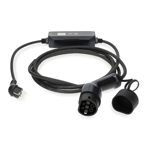 Nedis Mobilný nabíjací kábel pre elektromobily Type 2 5m / Nabíjací kábel / 3,68 kW / 6-16 A / IP55
