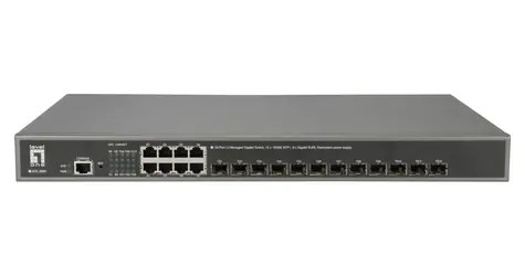 LevelOne GTL-2091 / Switch / 8x Gigabit / 12x 10G SFP+ / Managed L3 / 19"