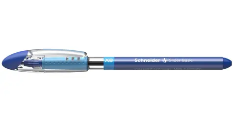 Schneider Slider Basic XB modrá / Guľôčkové pero / hrot XB / 10 ks