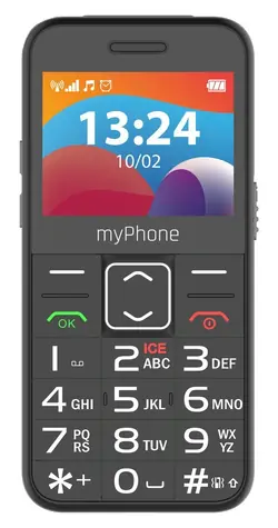 MyPhone Halo 3 LTE čierna / Tlačidlový telefón / LTE / nabíjacia stanica