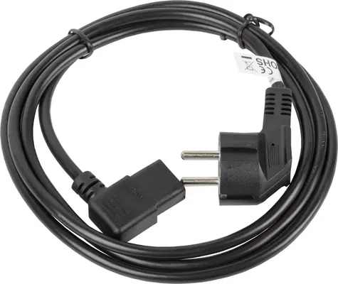 Lanberg napájací kábel Schuko - C13 3 m / Napájací kábel / 3 m / CEE7/7 - IEC C13