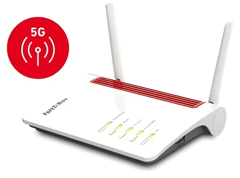 AVM FRITZ! Box 6850 5G / 5G Router / MiniSIM / Wi-Fi 5 / 2,4 a 5 GHz / 4X LAN / USB 3.2