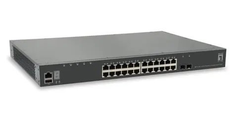 LevelOne GTL-2891 / Switch / 24x GbE / 2x SFP+ 10G / Managed L3 / 19"