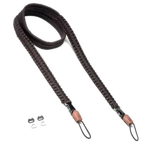 C-ROPE Traveler Dark Coffee / Popruh na fotoaparát / Paracord / 140 cm / nosnosť 40 kg