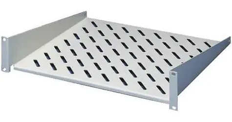 Rittal DK 7119.250 / Polica do racku / 19" / 2U / hĺbka 250 mm / nosnosť 25 kg / RAL 7035