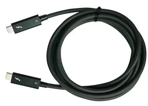 QNAP CAB-TBT315M-40G / Kábel Thunderbolt 3 / 40 Gbit/s / 1,5 m / čierny