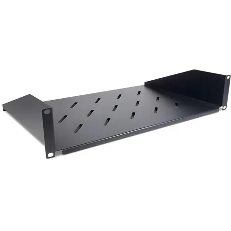 Inter-tech SW-2U-300 čierna / Polica / 19" / 2U / 480x300 mm