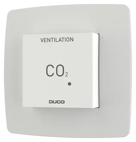 Duco CO2 Room Sensor biela / Senzor CO2 / s ovládaním / RF/káblové