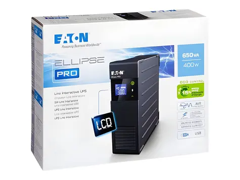 EATON Ellipse PRO 650 DIN / UPS / DIN zásuvky