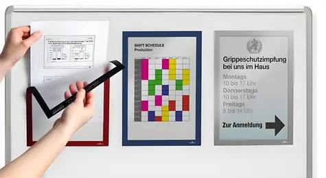 Durable Duraframe Magnetic A4 červená / Prezentačný rám / Magnetický / 5 ks