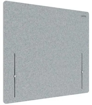 Leitz Prepážka k stolu šedá / Prepážka / 70 x 80 cm