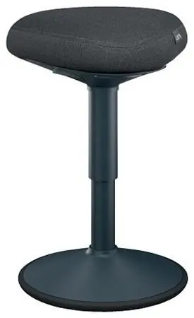 Leitz Ergo tmavo šedá / Balančná stolička / Výškovo nastaviteľná 47-64 cm / Nosnosť 110 kg