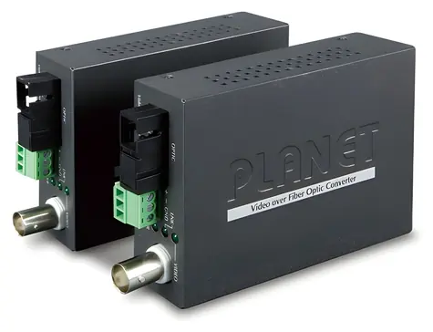 Planet VF-106G- Kit / Opto konvertor / video AHD/TVI/CVI/CVBS / RS-485 / singlemode SC / pár
