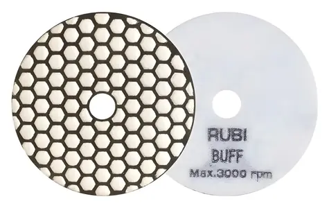 RUBI Leštiaci pad živicový 100mm / Leštiaci pad / suché leštenie / kameň, dlažba