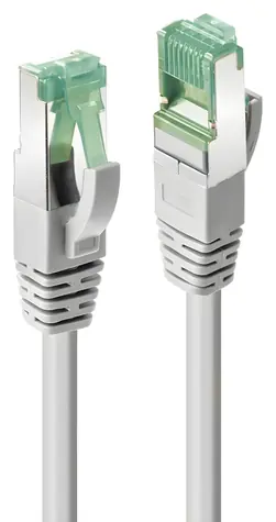 Lindy Cat6a S/FTP 10m šedá / Patch kábel / TPE / GRS recyklovaný / RJ-45 / 10GBase-T