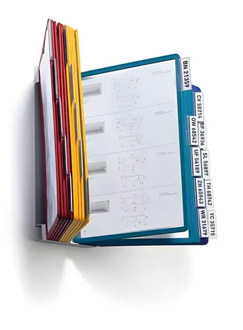 Durable Vario Wall 20 / Nástenný prehľadový systém / A4 / 20 panelov / mix farieb