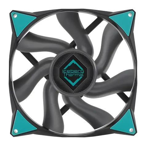 Iceberg Thermal IceGALE Xtra 140 mm čierna / PC vetrák / PWM / 2500 RPM / 169 CFM / 47 dB