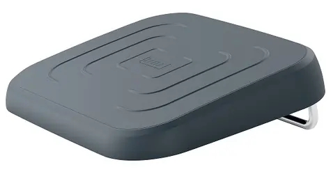 Leitz Ergo tmavo šedá / Opierka nôh / Recyklovaný plast / 3 výškové polohy