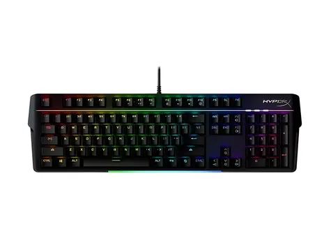 HyperX Alloy MKW100 čierna / Klávesnica / Mechanická / Red switch / US layout / RGB