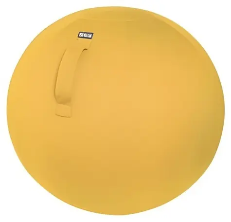 Leitz ERGO Cosy teplá žltá / Gymnastická lopta / priemer 65 cm / nosnosť 100 kg