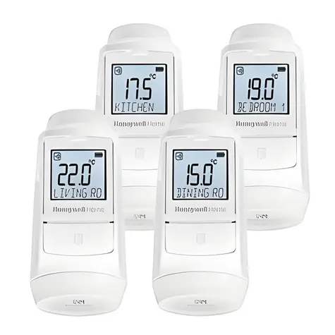 Honeywell Home EvoHome EVO-TRV4 / Termostatická hlavica / 4 ks / bezdrôtová