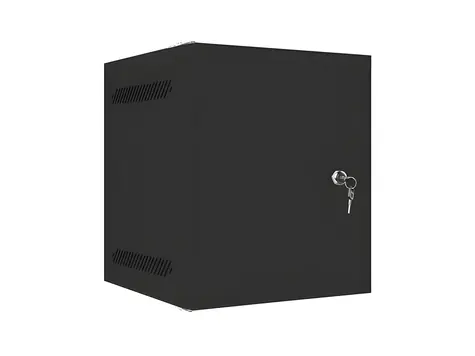 Lanberg WF10-2306-00B čierna / Nástenná skriňa / 10" / 6U / 280×310 mm / kovové dvere / flat pack