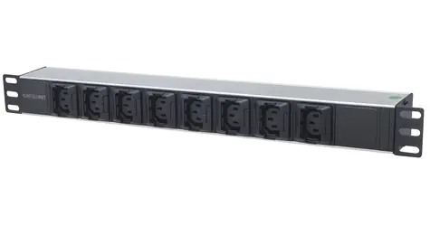 Intellinet PDU 19" 8x C13 čierno-strieborná / PDU / 1U / 8x zásuvka C13 / 16 A / kábel 2 m